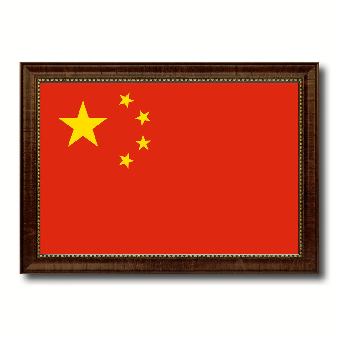 China Country Flag Canvas Print with Picture Frame  Gifts Wall Image 1