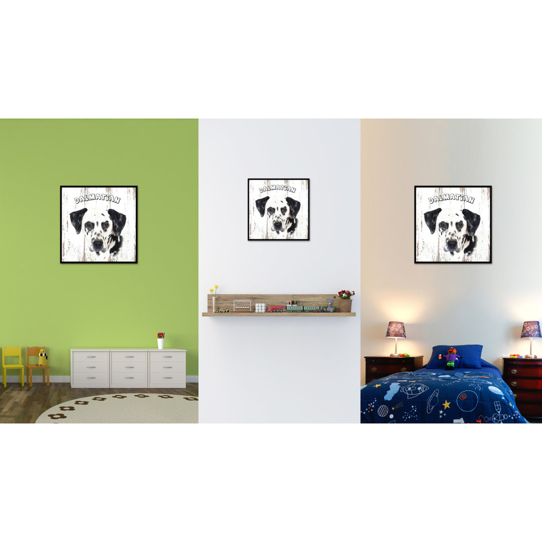 Dalmatian Dog Canvas Print with Picture Frame Gift  Wall Art Decoration Image 2