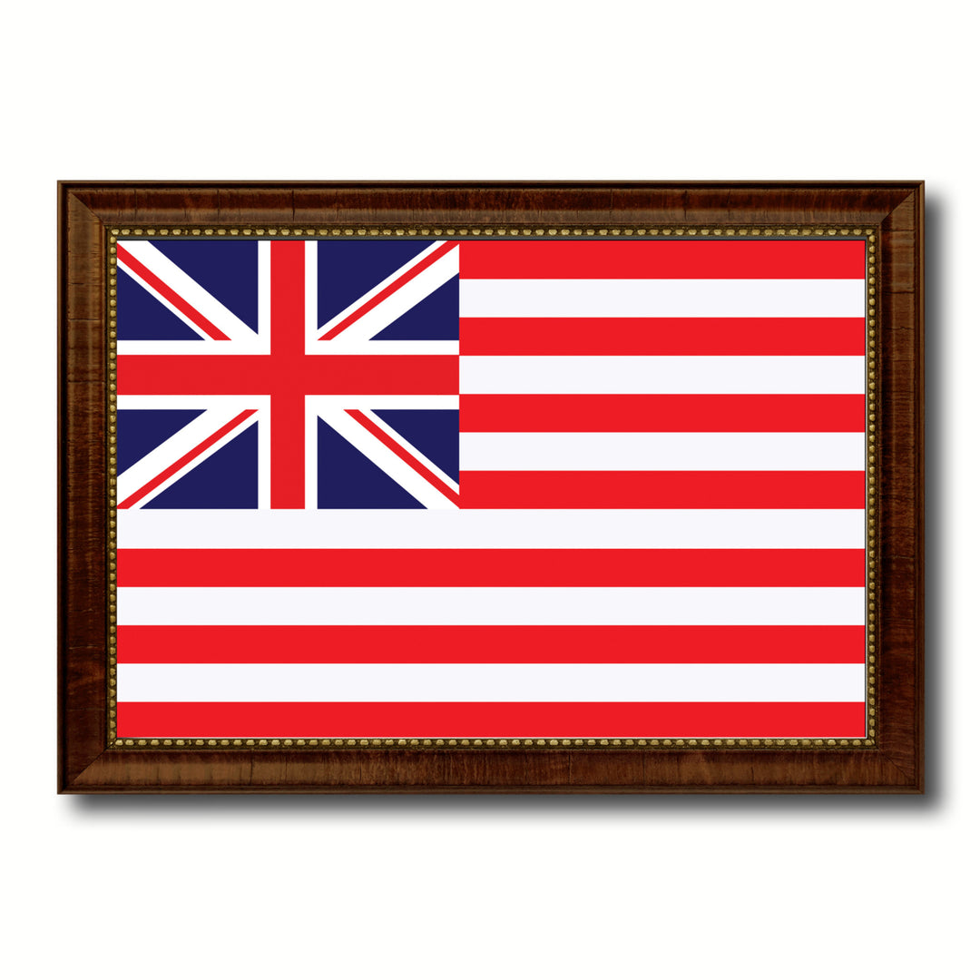 Grand Union Military Flag Canvas Print with Picture Frame  Wall Art Gifts Image 1