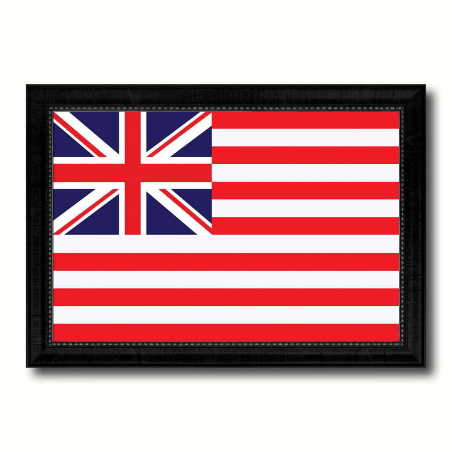 Grand Union Military Flag Canvas Print with Picture Frame Gifts  Wall Art Image 1