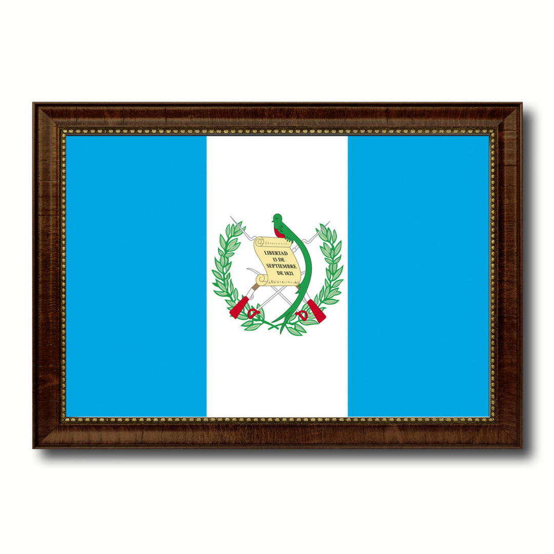 Guatemala Country Flag Canvas Print with Picture Frame  Gifts Wall Image 1