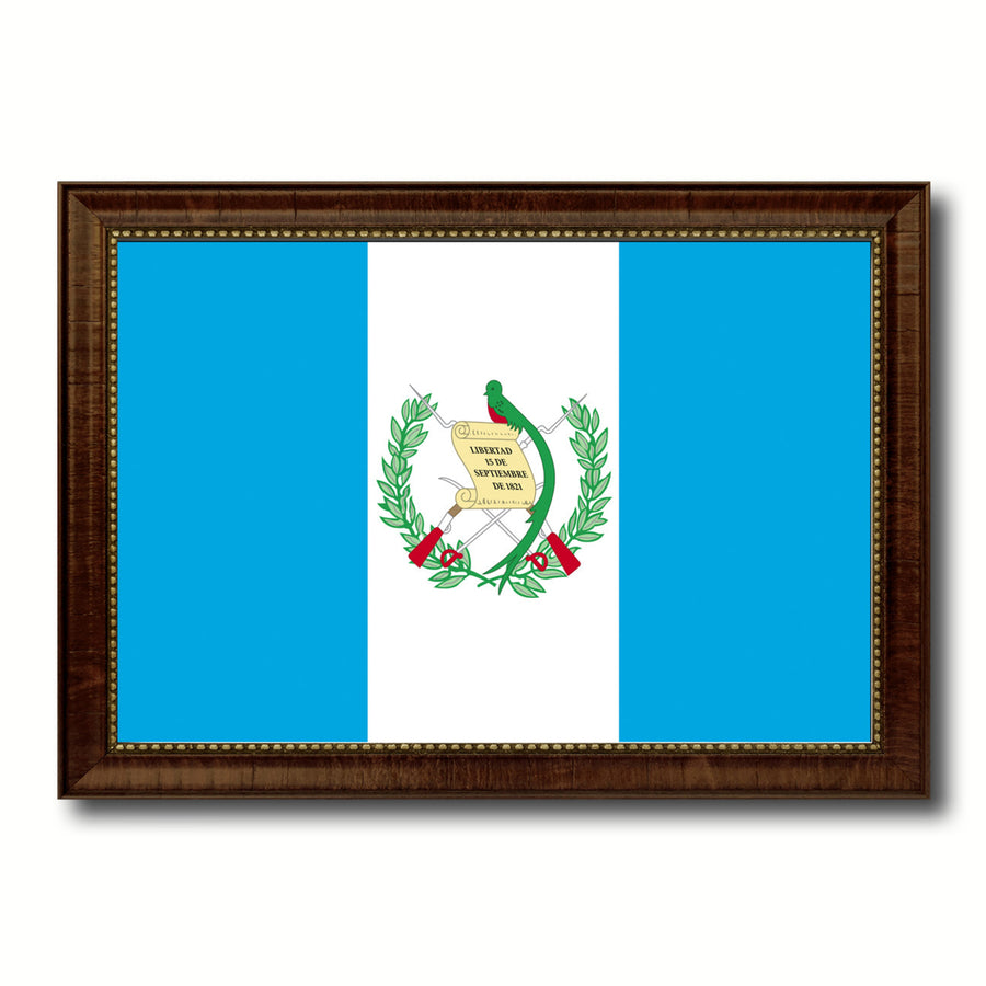 Guatemala Country Flag Canvas Print with Picture Frame  Gifts Wall Image 1