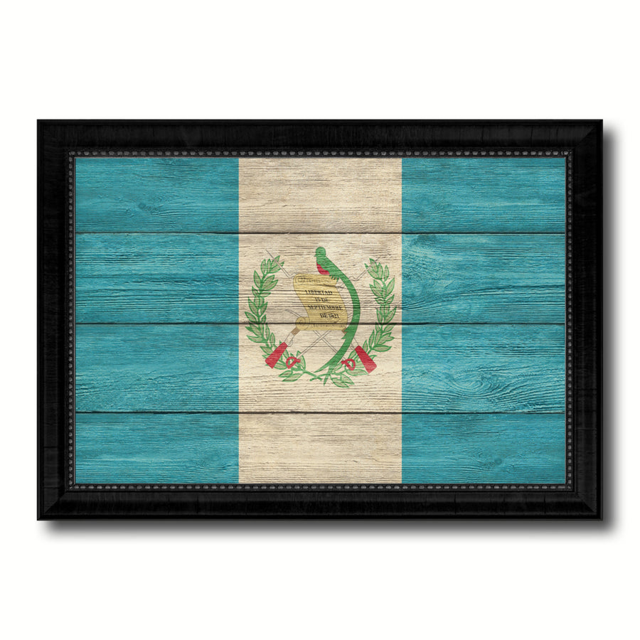 Guatemala Country Flag Texture Canvas Print with Picture Frame  Wall Art Gift Ideas Image 1
