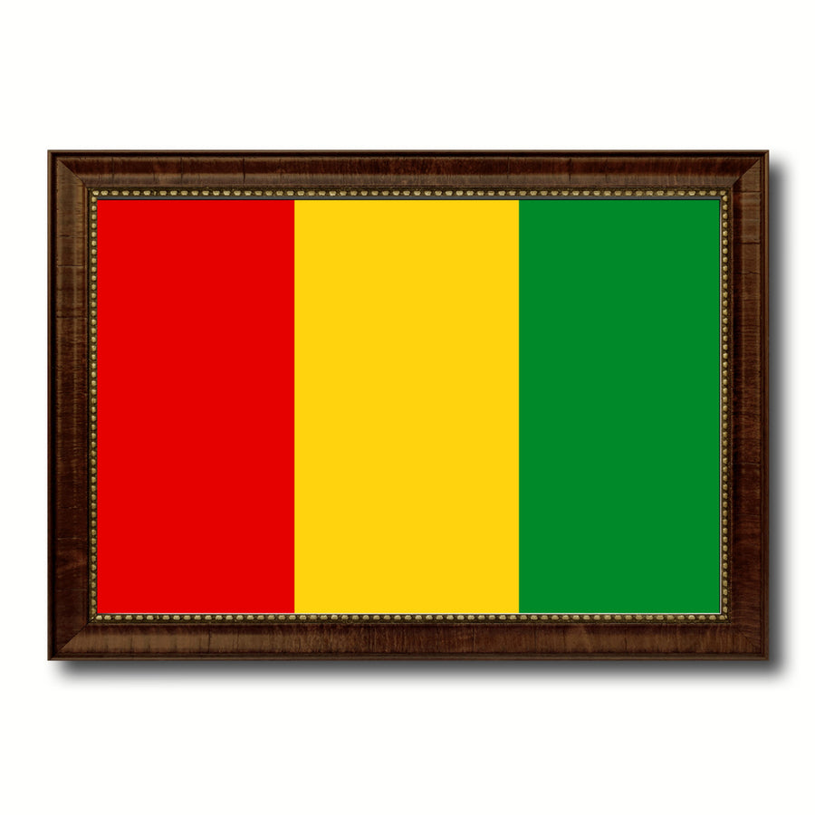 Guinea Country Flag Canvas Print with Picture Frame  Gifts Wall Image 1