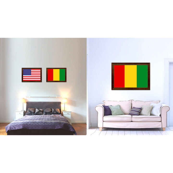 Guinea Country Flag Canvas Print with Picture Frame  Gifts Wall Image 2