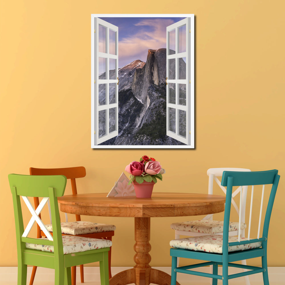 Half Dome Yosemite Picture 3D French Window Canvas Print Gifts  Wall Frames Image 2