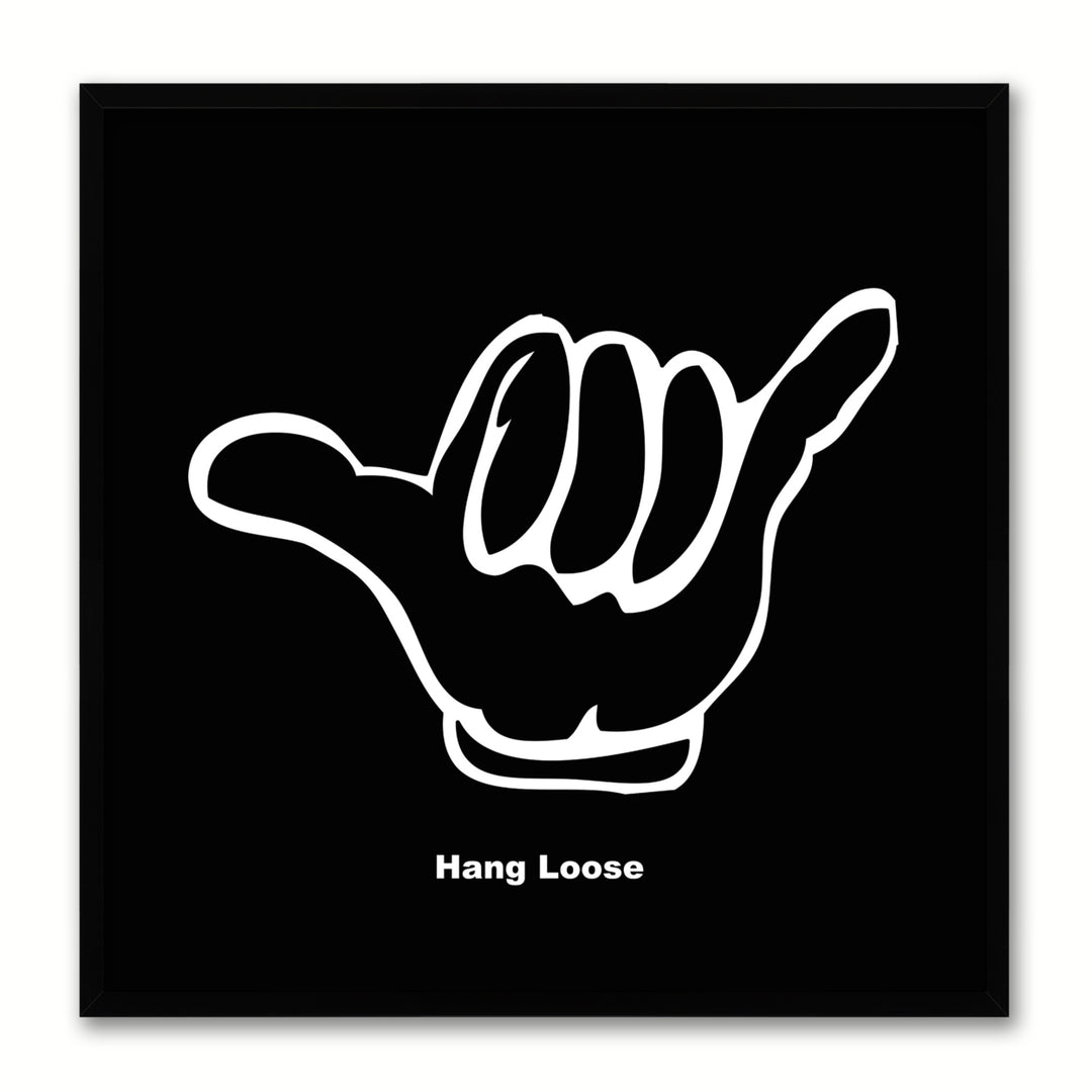 Hangloose Social Media Icon Canvas Print with Picture Frame Wall Art Image 1