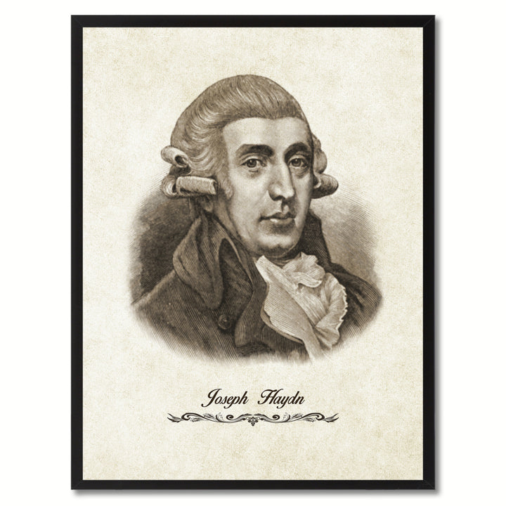 Haydn Musician Canvas Print Pictures Frames Music  Wall Art Gifts Image 1