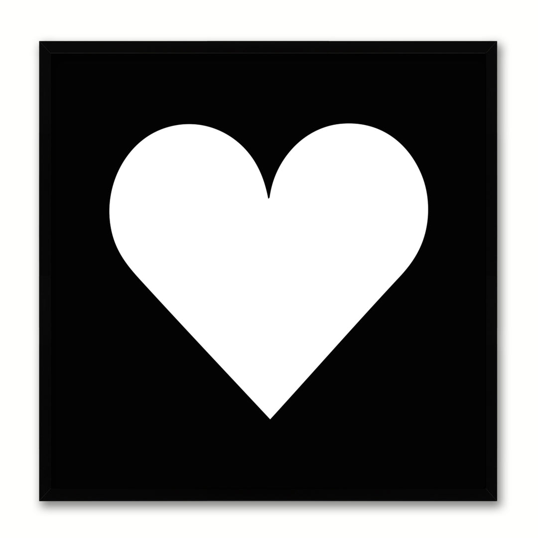 Heart Social Media Icon Canvas Print with Picture Frame Wall Art Image 1