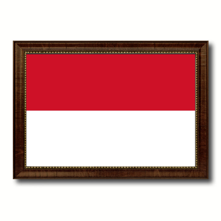 Indonesia Country Flag Canvas Print with Picture Frame  Gifts Wall Image 1