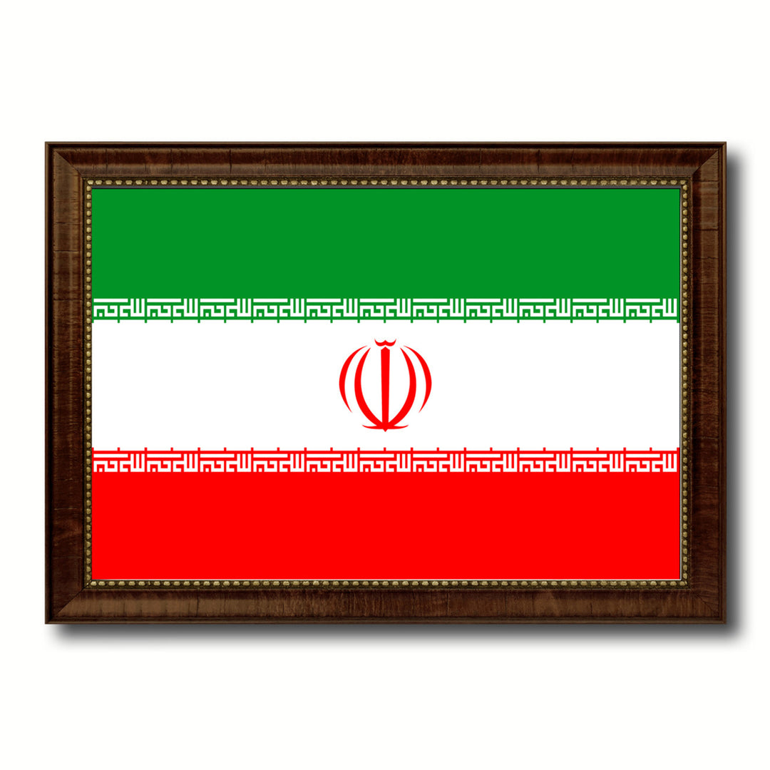 Iran Country Flag Canvas Print with Picture Frame  Gifts Wall Image 1