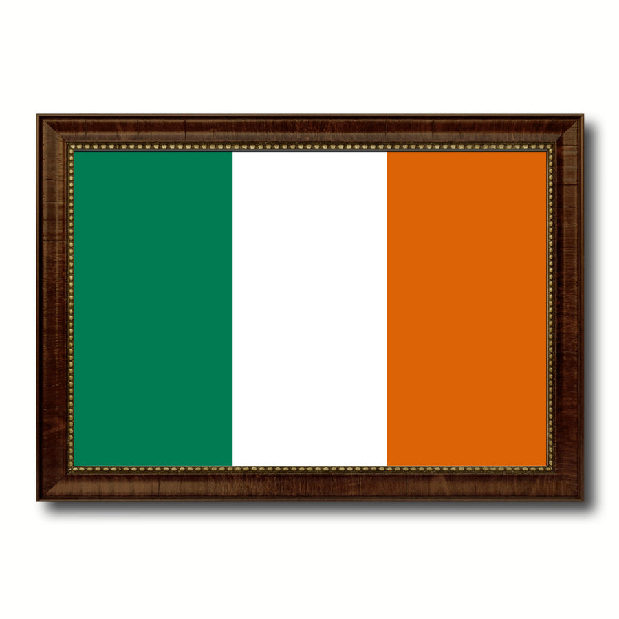 Ireland Country Flag Canvas Print with Picture Frame  Gifts Wall Image 1