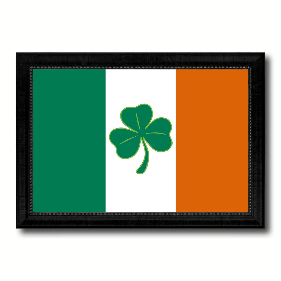 Ireland Saint Patrick Military Flag Canvas Print with Picture Frame Gifts  Wall Art Image 1