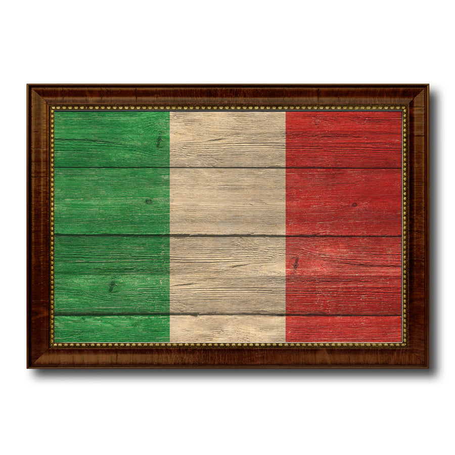 Italy Country Flag Texture Canvas Print with Custom Frame  Gift Ideas Wall Decoration Image 1