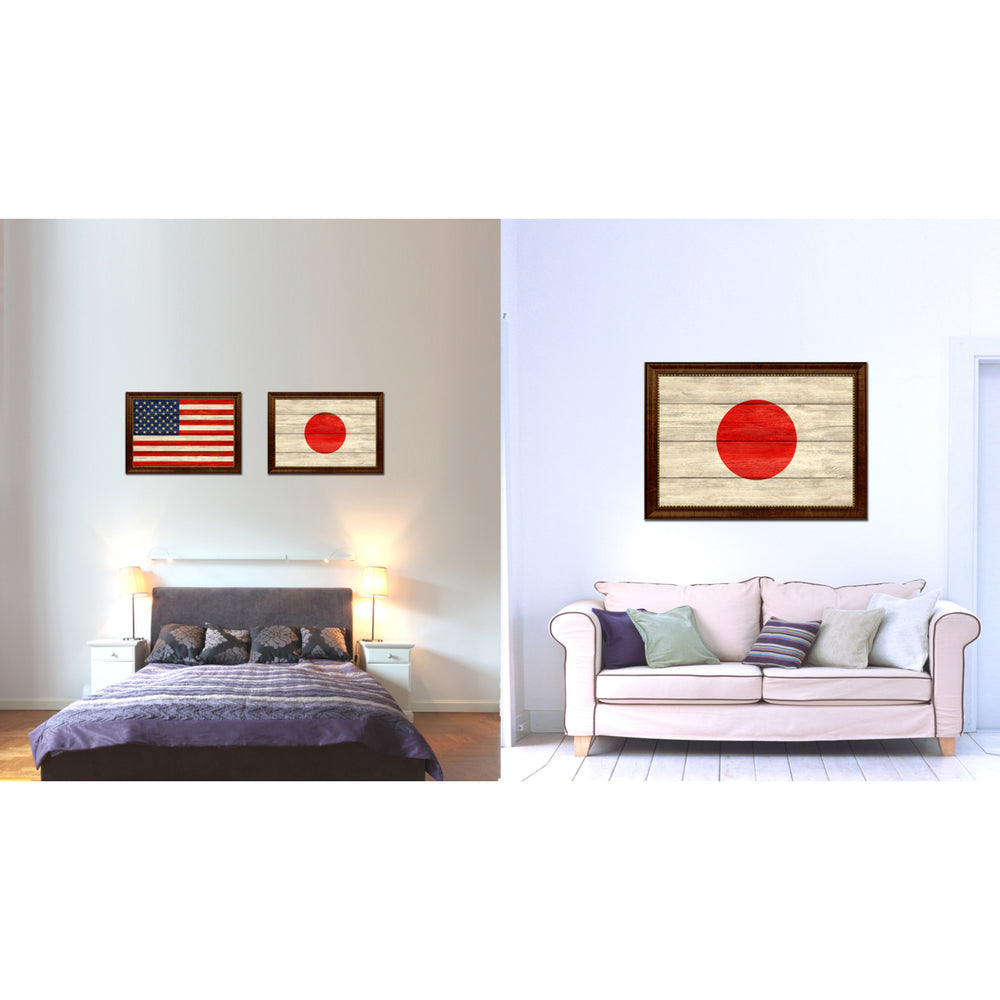 Japan Country Flag Texture Canvas Print with Custom Frame  Gift Ideas Wall Decoration Image 2