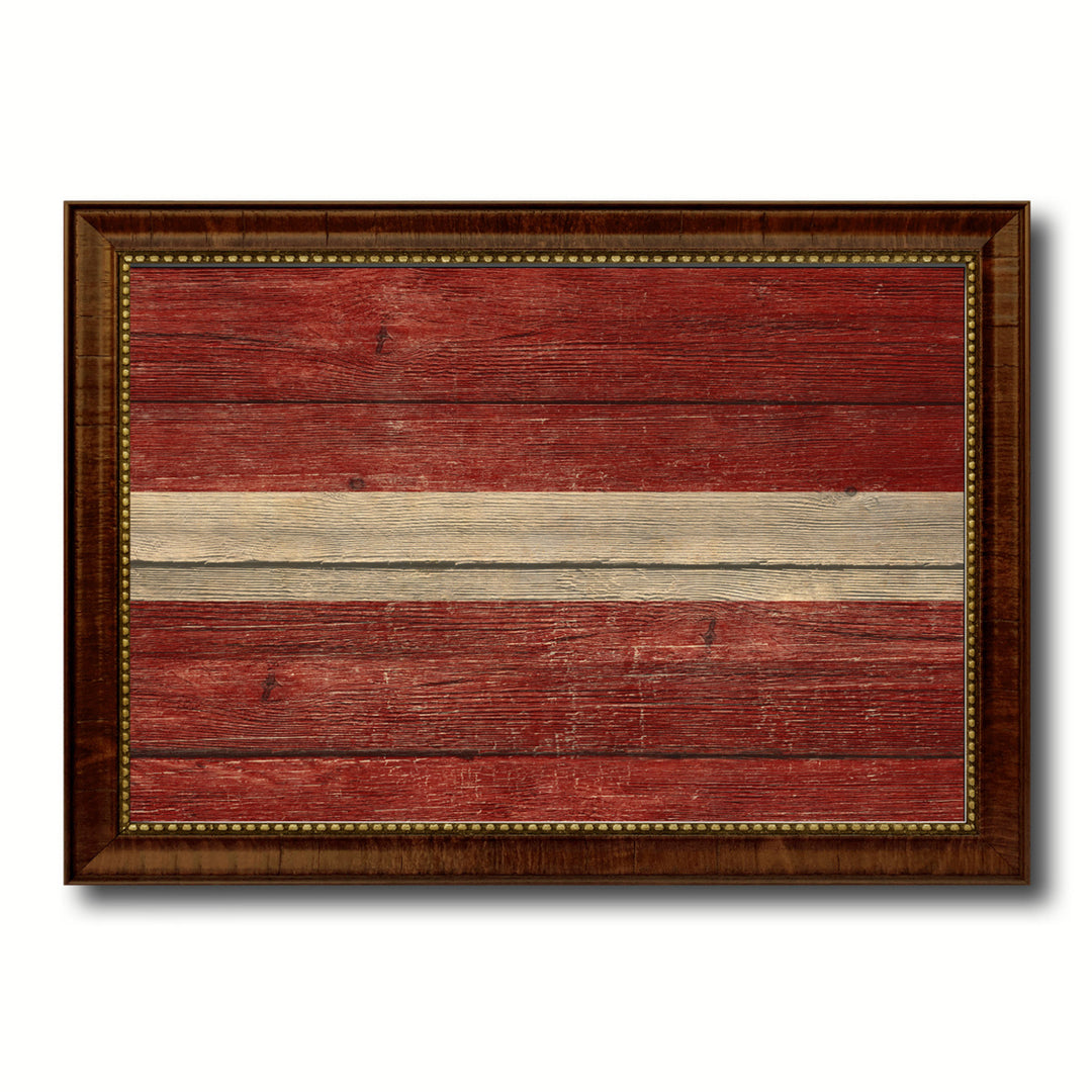 Latvia Country Flag Texture Canvas Print with Custom Frame  Gift Ideas Wall Decoration Image 1