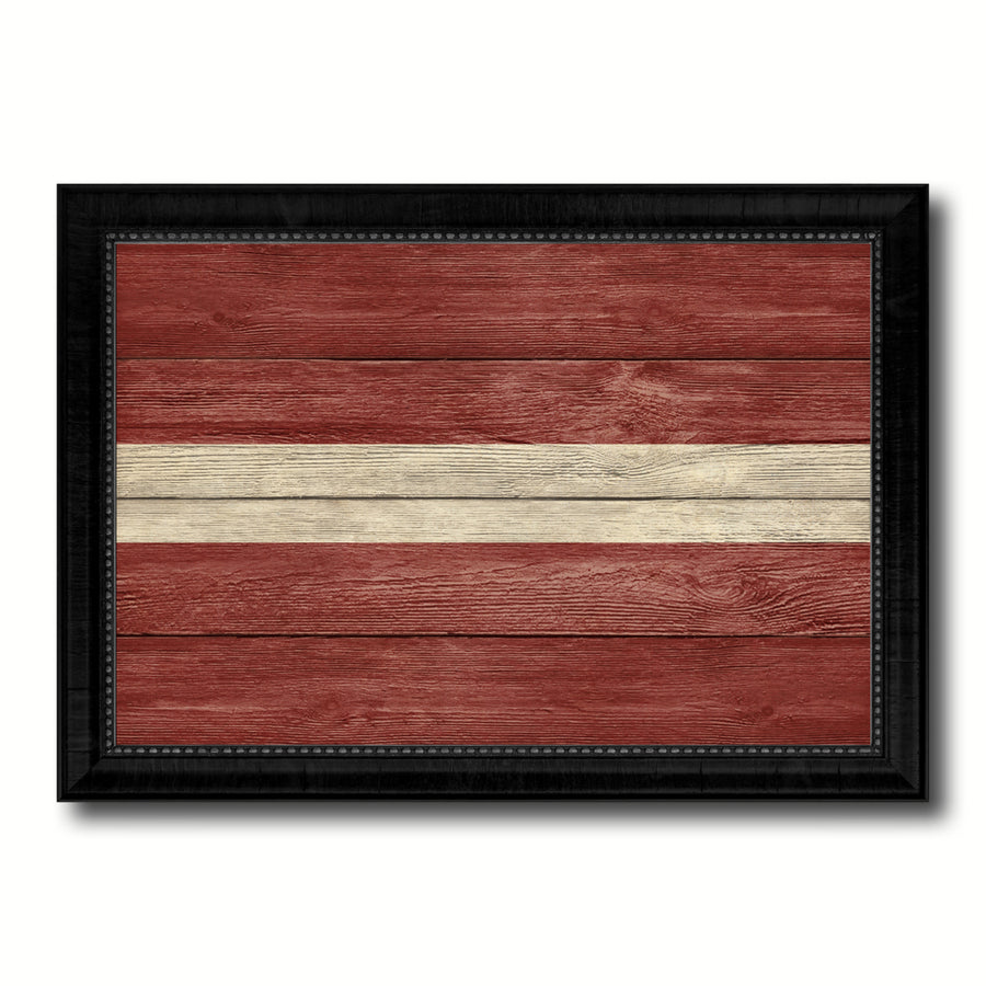 Latvia Country Flag Texture Canvas Print with Picture Frame  Wall Art Gift Ideas Image 1