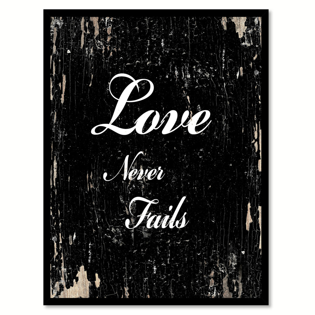 Love Yourself First Everything Else Falls Into Line Inspirational Quote Saying Canvas Print with Picture Frame Gifts Image 1