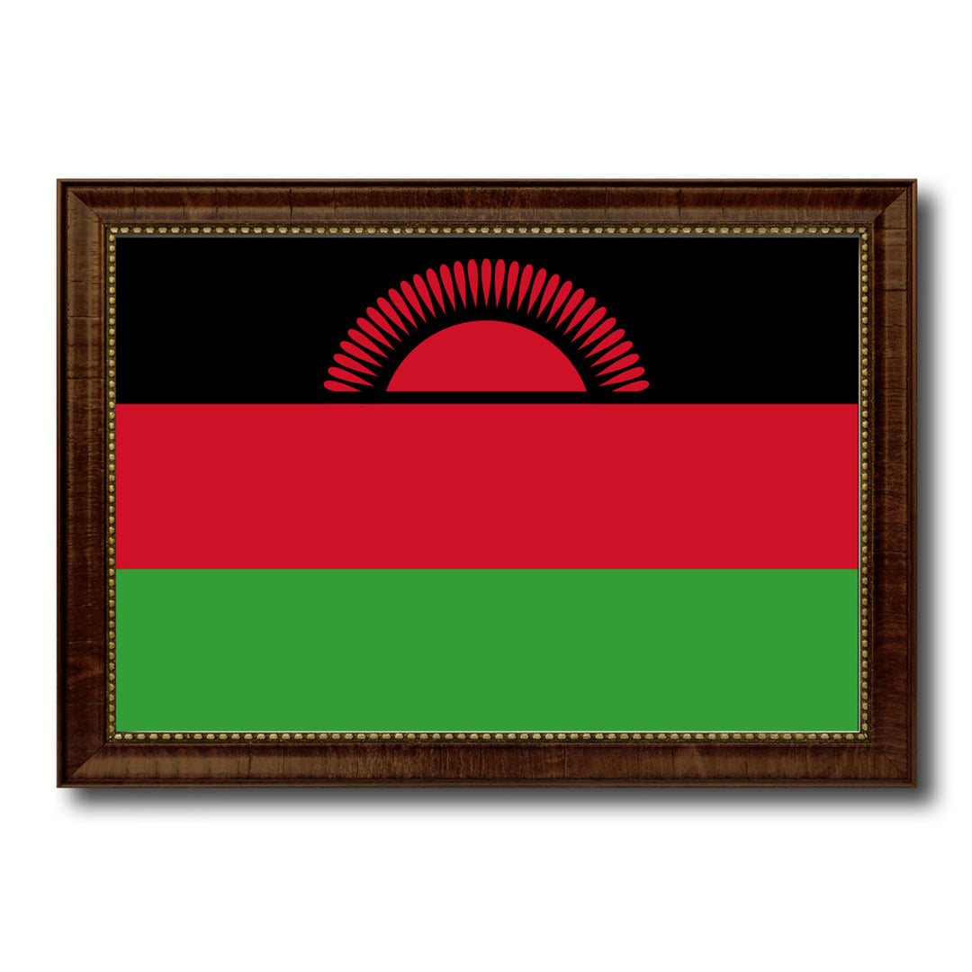 Malawi Country Flag Canvas Print with Picture Frame  Gifts Wall Image 1