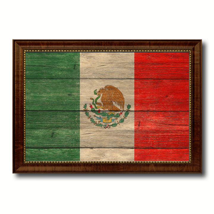 Mexico Country Flag Texture Canvas Print with Custom Frame  Gift Ideas Wall Decoration Image 1