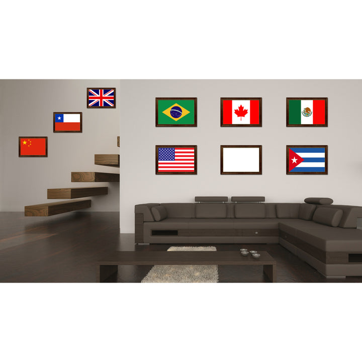 Mexico Country Flag Canvas Print with Picture Frame  Gifts Wall Image 3