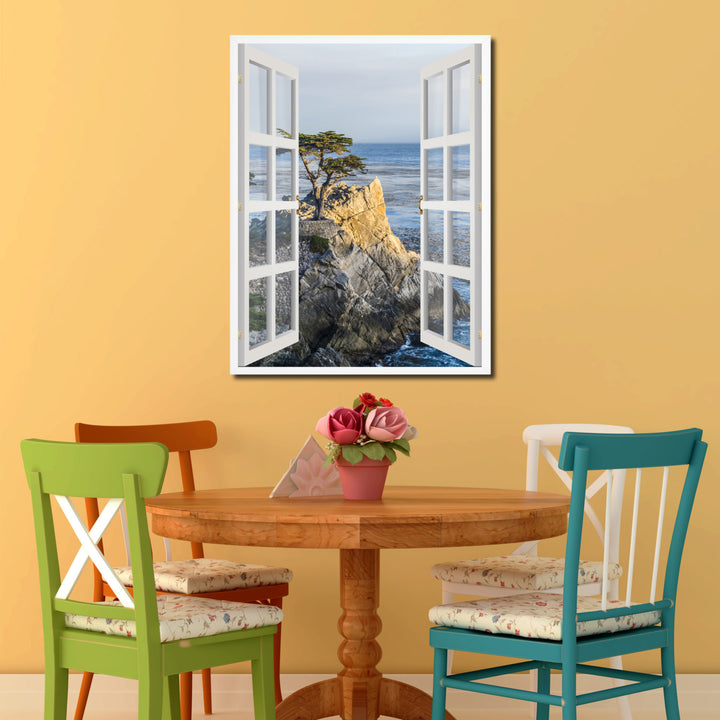 Monterey California Picture 3D French Window Canvas Print Gifts  Wall Frames Image 2