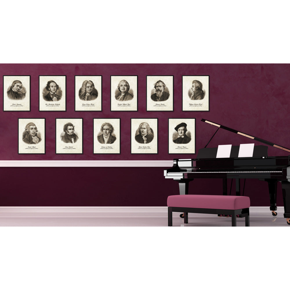 Mozart Musician Canvas Print Pictures Frames Music  Wall Art Gifts Image 2