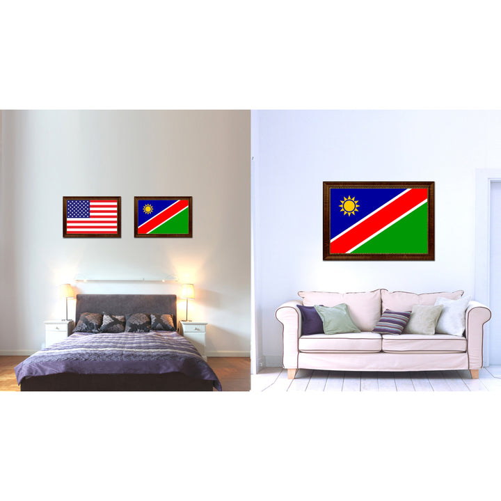 Namibia Country Flag Canvas Print with Picture Frame  Gifts Wall Image 2