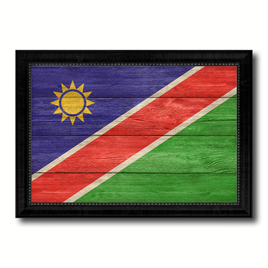 Namibia Country Flag Texture Canvas Print with Picture Frame  Wall Art Gift Ideas Image 1