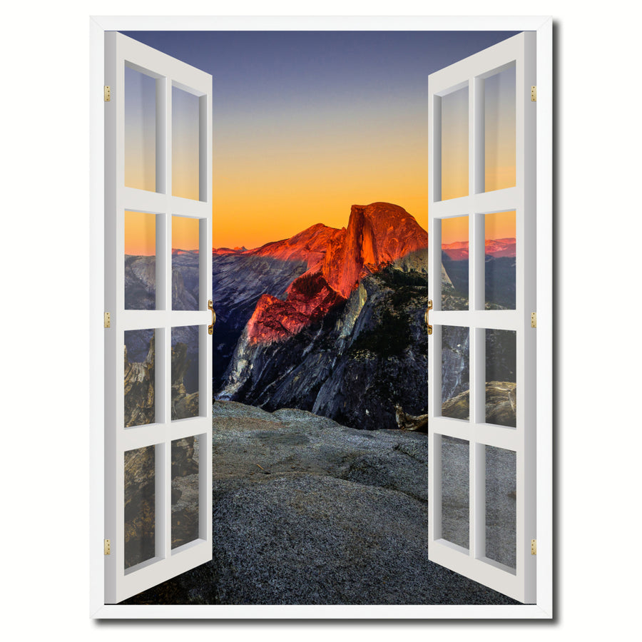 National Park Yosemite Picture 3D French Window Canvas Print Gifts  Wall Frames Image 1