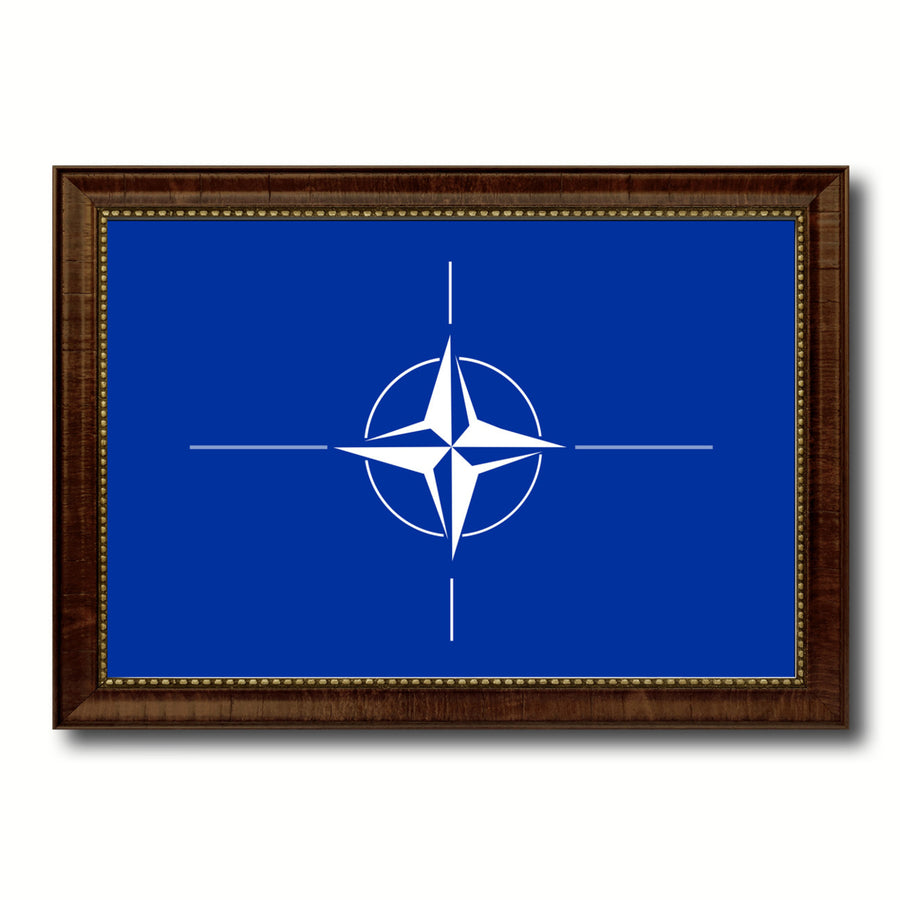 Nato Country Flag Canvas Print with Picture Frame  Gifts Wall Image 1