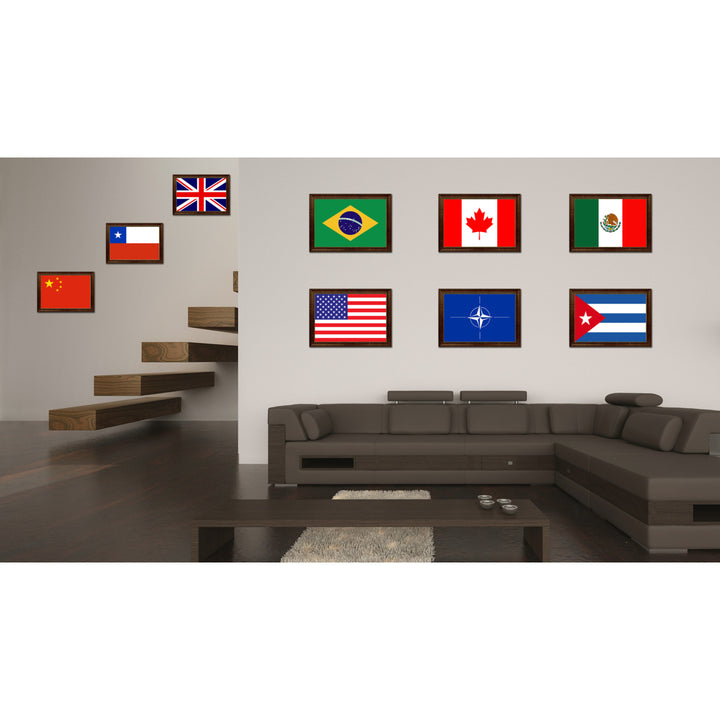 Nato Country Flag Canvas Print with Picture Frame  Gifts Wall Image 3