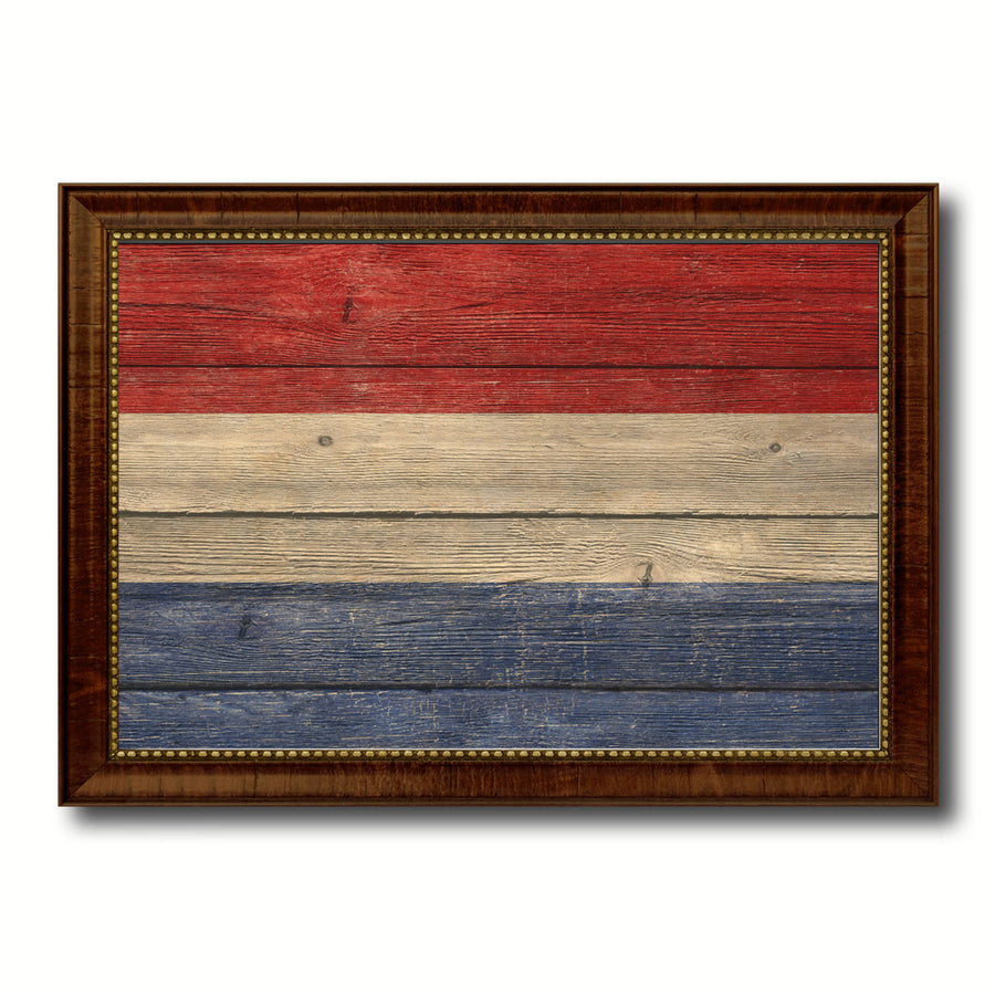 Netherlands Country Flag Texture Canvas Print with Custom Frame  Gift Ideas Wall Decoration Image 1