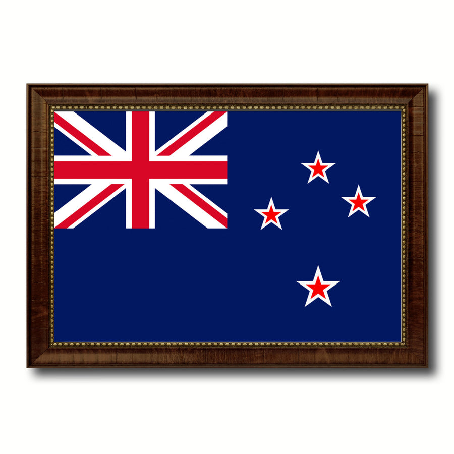 Zealand Country Flag Canvas Print with Picture Frame  Wall Art Gift Ideas Image 1