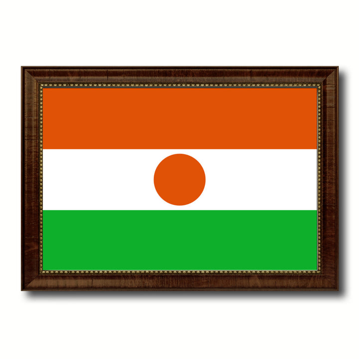 Niger Country Flag Canvas Print with Picture Frame  Gifts Wall Image 1