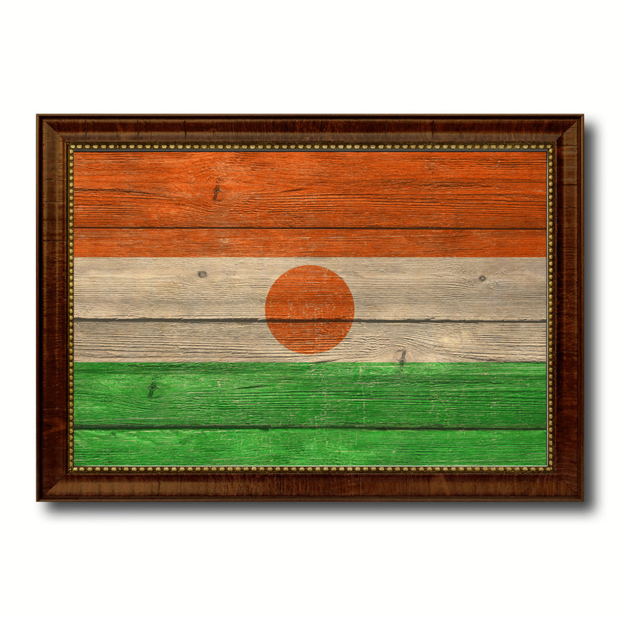 Niger Country Flag Texture Canvas Print with Custom Frame  Gift Ideas Wall Decoration Image 1