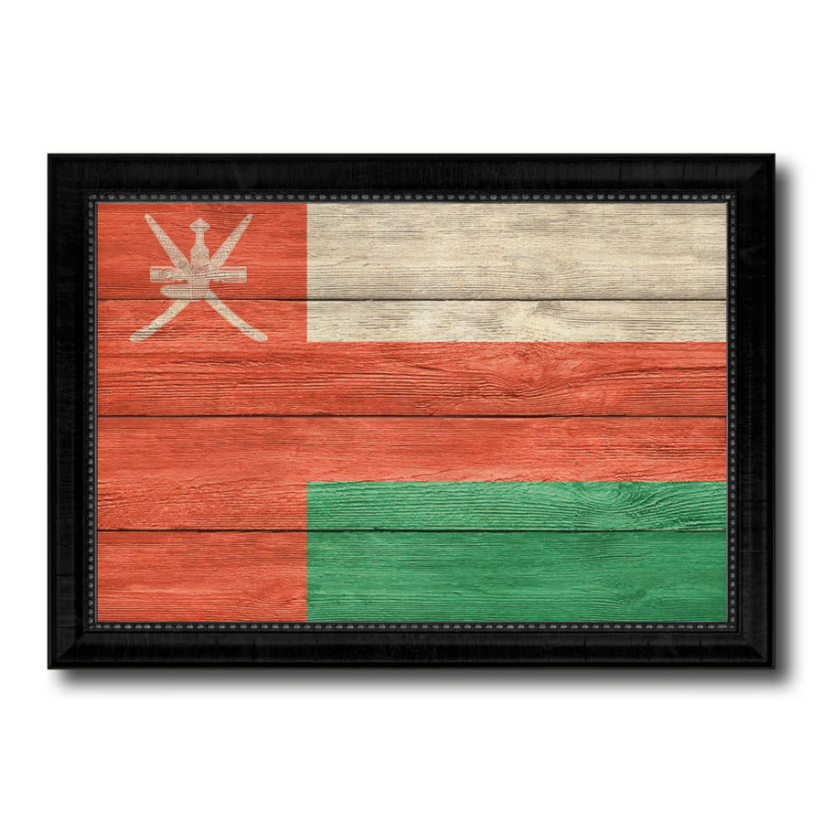 Oman Country Flag Texture Canvas Print with Picture Frame Home Dcor Wall Art Gift Ideas Image 1