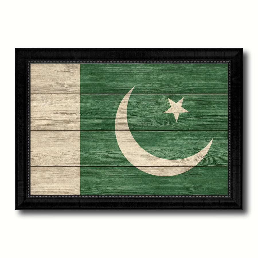 Pakistan Country Flag Texture Canvas Print with Picture Frame Home Dcor Wall Art Gift Ideas Image 1