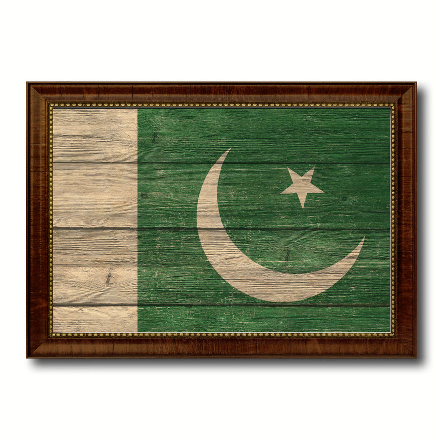 Pakistan Country Flag Texture Canvas Print with Custom Frame  Gift Ideas Wall Decoration Image 1