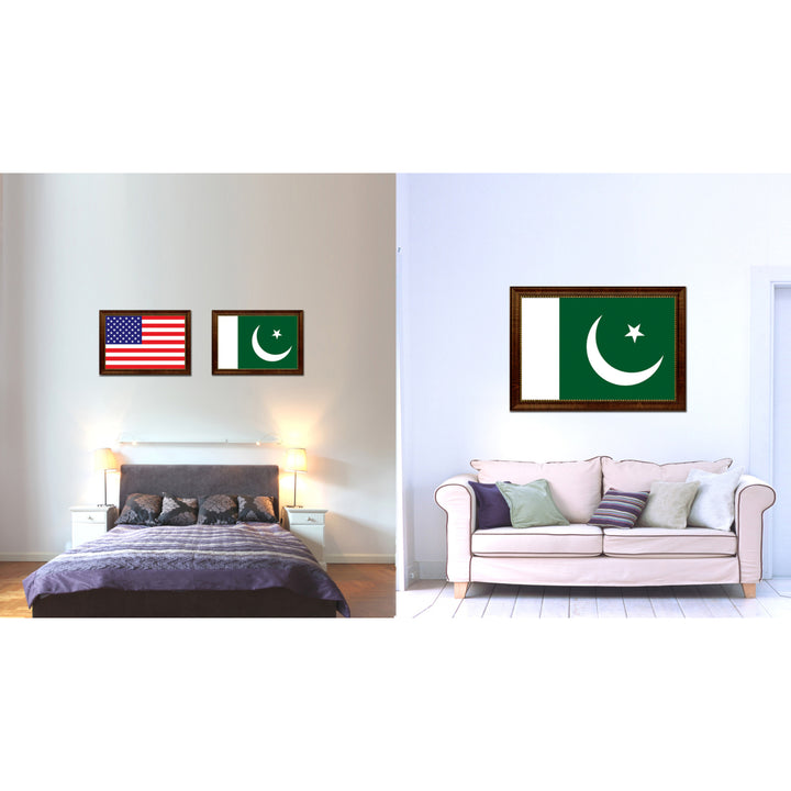 Pakistan Country Flag Canvas Print with Picture Frame  Gifts Wall Image 2