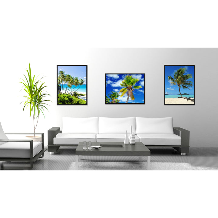 Palm Tree Landscape Photo Canvas Print Pictures Frame Home Dcor Wall Art Gifts Image 2