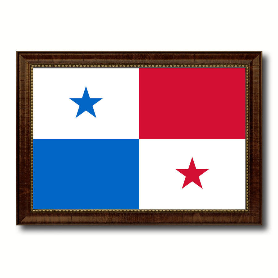 Panama Country Flag Canvas Print with Picture Frame  Gifts Wall Image 1