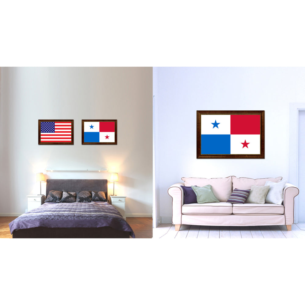 Panama Country Flag Canvas Print with Picture Frame  Gifts Wall Image 2