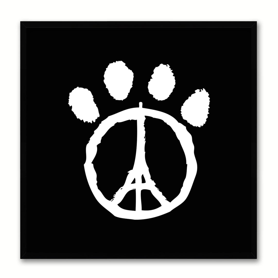 Paw Paris Social Media Icon Canvas Print with Picture Frame Wall Art Image 1