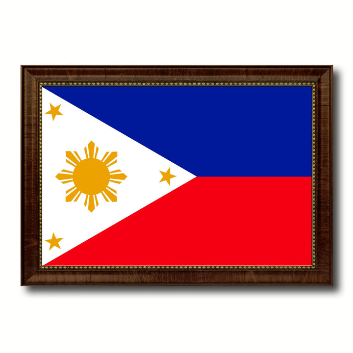 Philippines Country Flag Canvas Print with Picture Frame  Gifts Wall Image 1