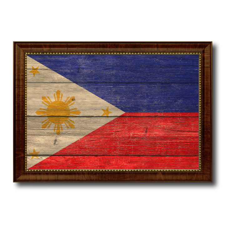 Philippines Country Flag Texture Canvas Print with Custom Frame  Gift Ideas Wall Decoration Image 1