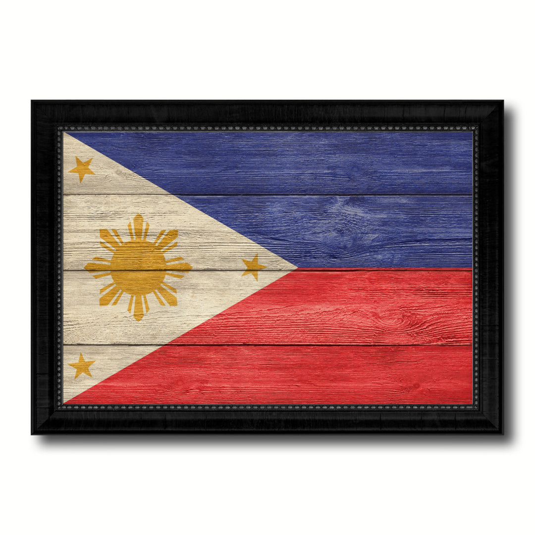 Philippines Country Flag Texture Canvas Print with Picture Frame Home Dcor Wall Art Gift Ideas Image 1