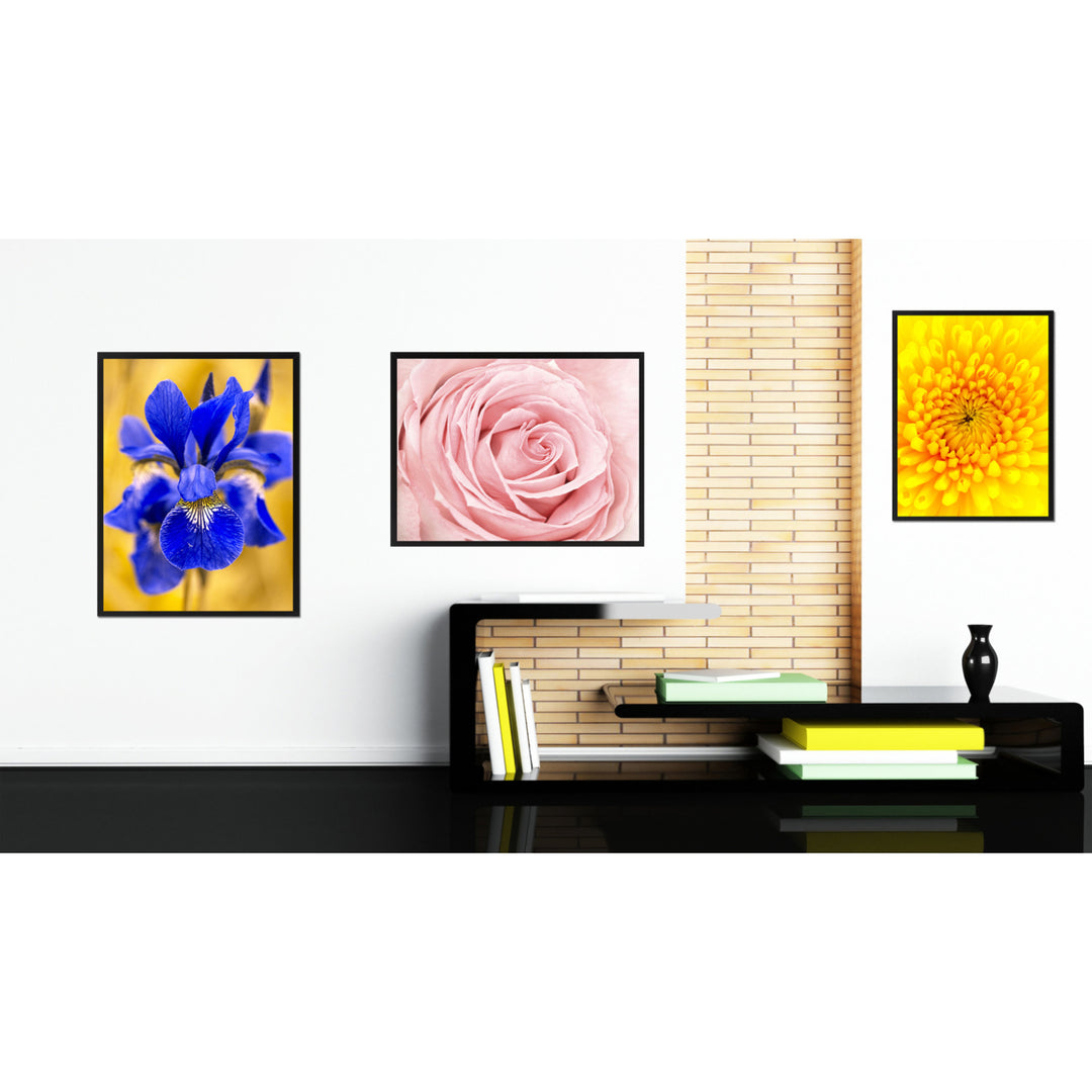 Pink Rose Flower Framed Canvas Print Home Dcor Wall Art Image 3