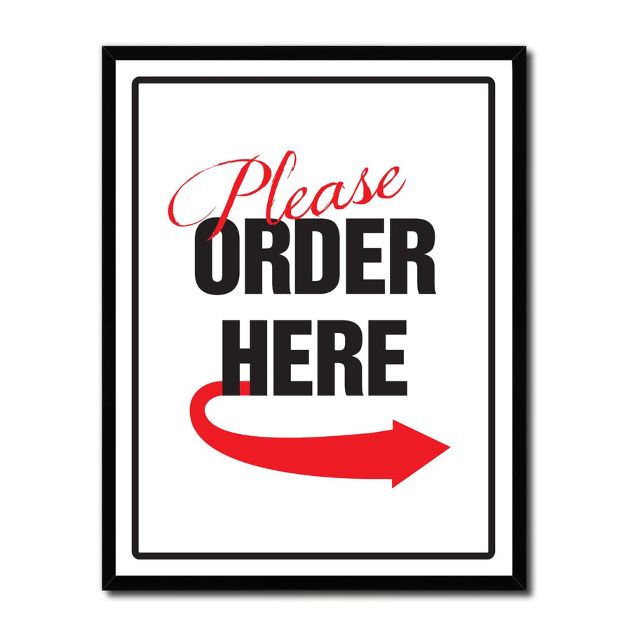 Please Orde Here Business Sign Gift Ideas Wall Art Home D?cor Gift Ideas Canvas Pint Image 1