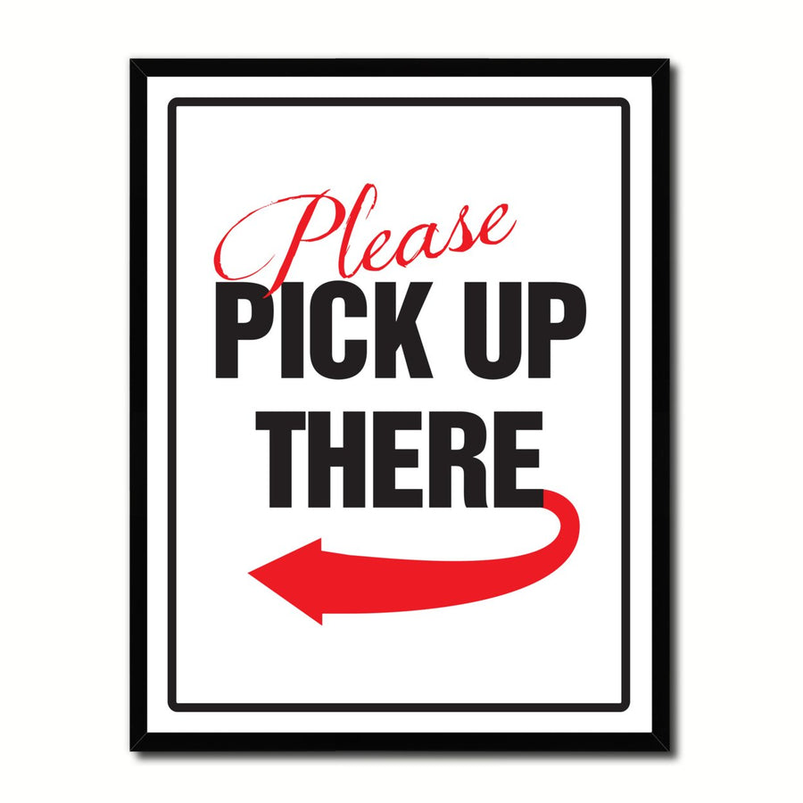 Please Pick Up There Business Sign Gift Ideas Wall Art Home D?cor Gift Ideas Canvas Pint Image 1